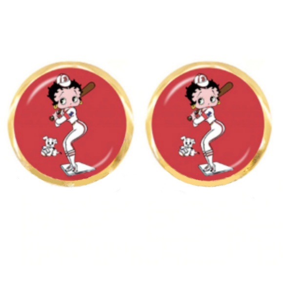 Jewelry - New, Betty Boop uniform series stud earrings